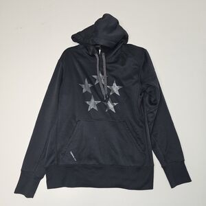 NIKE Men's Black Sweatshirt Hoodie Kangaroo pocket size Midium